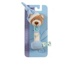 Gipsy Pomme 070159 Spieltier Bär mit Rassel 17 cm blau