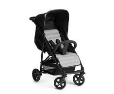 Hauck Rapid 4 Kinderwagen von 0 Monaten bis 22 kg, faltbar, kompakt, mit einer Hand, mit Schlafposition, höhenverstellbarem Griff, großem Korb, schwarz grau