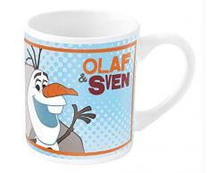 POS 24675 - Tasse mit Disney Frozen Olaf Motiv, aus Porzellan, Fassungsvermögen circa 200 ml, Spülmaschinen- und Mikrowellengeeignet, für Kinder und alle Fans des lustigen Schneemanns
