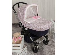 Babyline bgboo Spaziergänge von Toile Tagesdecke für Kinderwagen Rosa
