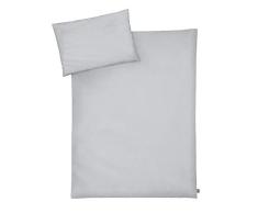 Julius Zöllner Kinderbettwäsche 100x135 + 40x60 cm, Made in Germany, Piqué Grey