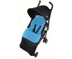 Fußsack/COSY TOES kompatibel mit Maclaren Volo Kinderwagen Ocean Blau