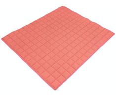 Ideenreich 2540 IDEENREICH Baby Krabbeldecke Krabbeltraum| Waffeloptik lachs| 130x150cm | ideal als Spieldecke, Krabbeldecke und Laufgittereinlage, orange