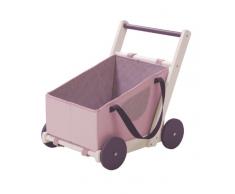roba Puppenwagen Fienchen, zur Tragetasche für Puppenbabys umfunktionierbar, inkl. textile Ausstattung, flieder/weiß