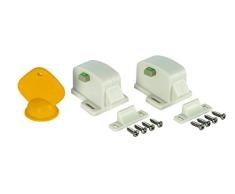 Safety 1st 3202001600 Magnetschloss mit visueller Anzeige, zum Kleben oder Schrauben, 2er-Pack mit 1 Schlüssel, kann ohne Ausbau deaktiviert werden, weiß