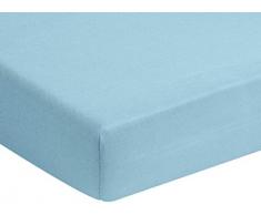 Träumeland TT04141 Spannbetttuch TENCEL ozeanblau, 40 x 90 cm, mehrfarbig