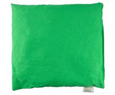 Bio Kirschkernkissen von Bonblatt® - Öko-Tex 100 Zertifikat, natürlich & fair in Deutschland produziert - Wärmekissen, Körnerkissen geeignet für Erwachsene, Babys, Kinder & Tiere (24x25 cm, Grün)