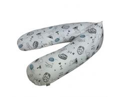 Joyfill 2008-2-5069 Stillkissen, Flexofill Midi Schwangerschaftskissen und Lagerungskissen für Mütter und Babys, inklusiv Bezug, 5069 Cute Animals