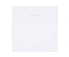 Briljant Baby - Laken für ein Wiege, Kinderwagen oder Babybett Sweet Little Girl - 100 x 150 cm rosa - hochwertige qualität