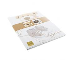Goldbuch Babytagebuch, Trendbär, 21 x 28 cm, 44 illustrierte Seiten, Kunstdruck laminiert, Weiß/Braun, 11355