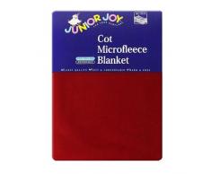 Junior Joy 6175RE Bett Fleecedecke, dunkelrot