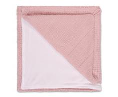 Kapuzenbadetuch Robust gestrickt 82 x 82 cm, Baby Rosa