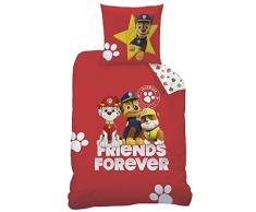 Paw Patrol 046405 Bettwäsche Renforce, rot