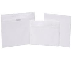 Petit Lazzari April – Set von 3 Blatt für Babytragetasche, Kuckuck oder Moses, 35 x 75 cm, weiß