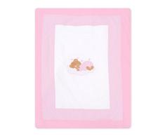 Krabbeldecke und Spieldecke groß 100 x 135 (Sleeping Bear Rosa)