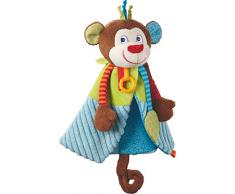 HABA 302994 - Schmusetuch Affe Lino | Kuscheliges Schnuffeltuch für Mädchen und Jungen mit Knisterfolie und Beißelement | Ab 6 Monaten