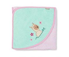 Sterntaler Badetuch Kuschelzoo, Lama Lotte, Alter: ab 0 Monate, 80 x 80 cm, Rosa (Mandelblüte)