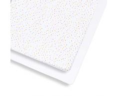 Snüz BD028CF Cot & Cot Bed Fitted Sheet - Multi Spot, mehrfarbig, 390 g