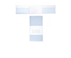 Petit Praia Steppdecke Plus Bumper Babybett (60 x 120 cm, Baby Celeste)