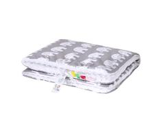 Sevira Kids – Kuscheldecke – Baby und Kinder – Minky – Ultra weich – hergestellt in Europa – Pflegeleicht – Geschenk zur Geburt – Grau