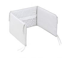 Cambrass 35066 Nestchen und Polsterung für Kinderbett Kollektion, Star, 67 x 40 cm, grau