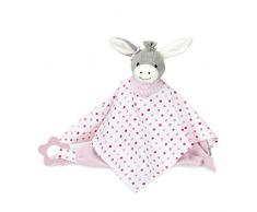Sterntaler Kuscheltuch Emmi Girl, Alter: Für Babys ab dem 1. Monat, Größe: 34 cm, Farbe: Rosa/Weiß/Grau