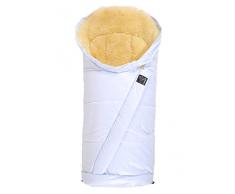 Kaiser 67216229 Lammfellfußsack Coosy Fell medizin, hellblauglitzer