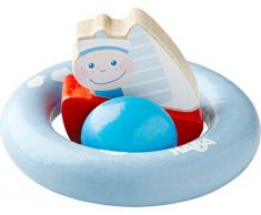 HABA 303920 - Greifling Schiff ahoi | Holzgreifling mit Matrosenfigur | Baby-Spielzeug ab 6 Monaten