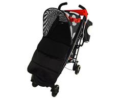 Fußsack/COSY TOES kompatibel mit Cosatto Kinderwagen black jack