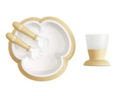 BABYBJÖRN Kindergeschirr, 4 Teile, Blassgelb