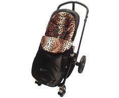 Animal Print Fußsack/COSY TOES kompatibel mit Buggy pushchiar Leopard