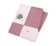 Sterntaler Schmusedecke Kuschelzoo, Maus Mabel, Alter: Für Babys ab der Geburt, 75 x 100 cm, Rosa/Mehrfarbig