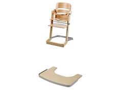 Geuther - mitwachsender Hochstuhl Tamino, natur + Ess- und Spielbrett für Hochstuhl Tamino, natur