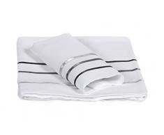 Lait Baby lflevl Milchstraße Bettlaken und Kissenbezug für Kinderbett, Weiß/Grau, 110 x 190/40 x 60