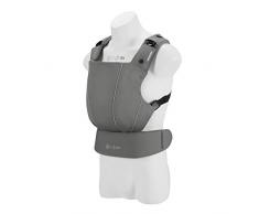 CYBEX Gold Babytrage MAIRA.click, Ab Geburt bis ca. 2 Jahre (ca. 3,5 – 15 kg), 100% Baumwolle, Manhattan Grey