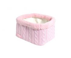 Jollein 580-001-64896 Korb, cable hellrosa