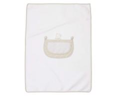 Filet Babydecke aus weichem Fleece, 60 x 80 cm, Taupe