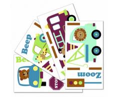 Lambs and Ivy Wandaufkleber Vroom, für Kinderzimmer, repositionierbar