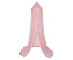 TAFTAN MK-501 Herzen Silber Moskitonetz für Wiege bis zum Grossbett, in 2 farben verfügbar