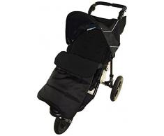 Fußsack/COSY TOES kompatibel mit Phil & Teds Vibe Kinderwagen black jack