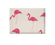 Sevira Kids Babydecke, leicht, aus Bio-Baumwolle, Flamingo