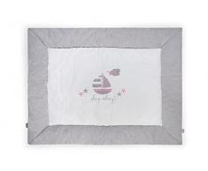 Jollein 017-513-65034 Krabbeldecke, Girls at sea, 80 x 100 cm, grau