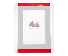 Krabbeldecke und Spieldecke groß 100 x 135 (Sleeping Bear Grau)