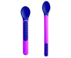 Mam, hitzeempfindliche Löffel zum Füttern, mit Deckeln