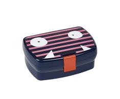 LÄSSIG Kinder Brotdose Lunchbox Snackbox spülmaschinengeeignet/Lunchbox, Little Monsters Mad Mabel
