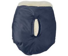 Altabebe MT2801LP-62 Lammfell Handwärmer für Kinderwagen Nordkap Kollektion, marine