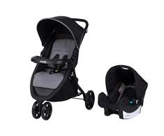 Safety 1st Urban Trek Buggy, sportlicher Kinderwagen mit Liegeposition, nutzbar ab 6 Monaten bis ca. 15 kg, ink. Passender Babyschale für die Nutzung ab der Geburt, Schwarz