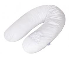 Julius Zöllner 4670413160 Stillkissen mit Applikation Baby-Bären weiß, Perlenfüllung