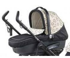 Peg-Pérego INNS770035CR13BU13 - Kinderwagenaufsatz Navetta, Black Bubbles