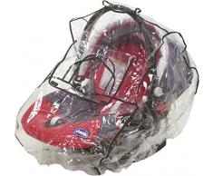 Playshoes Regenschutz für Babyschale, durchsichtige universal Regenhaube für Babytrage mit Kontaktfenster, transparent, one size